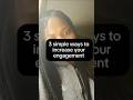 Three ways to increase your engagement on Facebook #how #shorts #trending