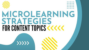 Microlearning Strategies for Content Topics | Guide to Microlearning | The URL dr.