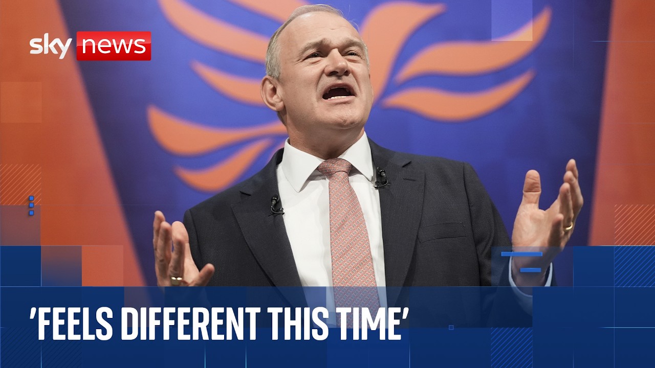 Ed Davey gives leader's speech at Liberal Democrat conference