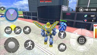 Flying Bee Robot Car Transforming Game#2 - Robot Games - Android Gameplay screenshot 5
