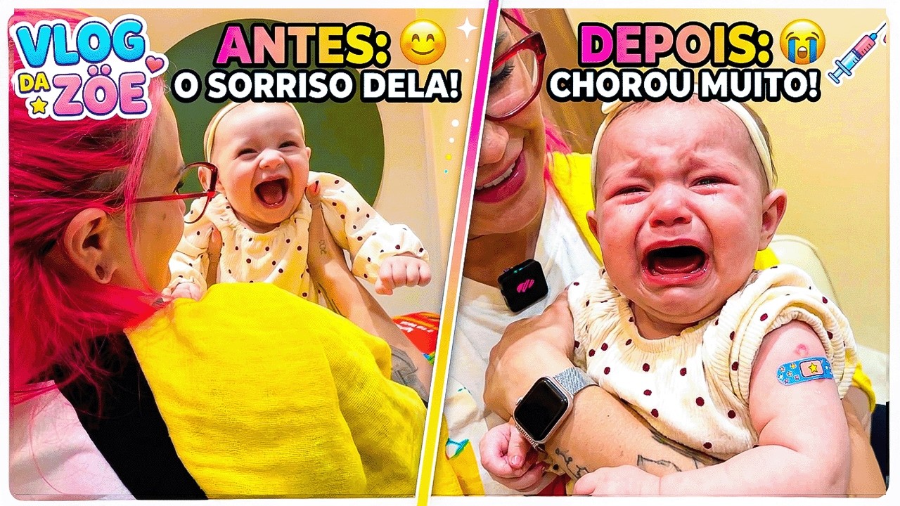 Thumbnail de DUVIDO VOCÊ NÃO CHORAR JUNTO! 😭 DIA de VACINA na ZÖE 🐝