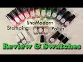 SheModern Sticky Stamping Polish swatches - foil stamping tutorial