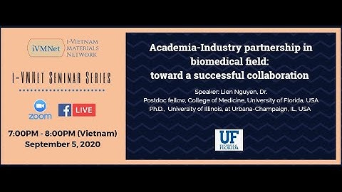 [iVMNet Seminar Series] Academia-Industry partnership in Biomedical Field