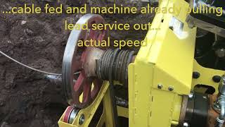 Trenchless Pipe Pulling Water Services with KPP400 Pipe Puller, NJ USA