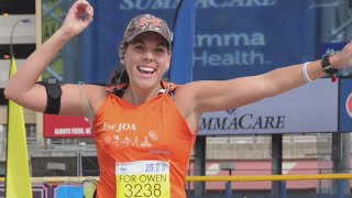 Woman runs Akron Marathon to keep little boy's legacy alive