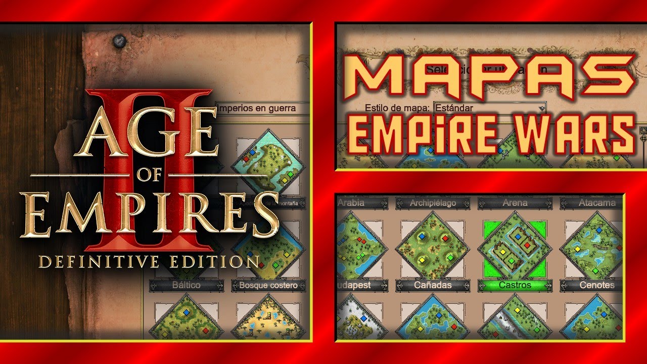 Los mapas en Empire Wars Age of Empires 2 Definitive edition YouTube