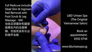 Full Pedicure including Dead Skin & Ingrown Nail Removal with Foot Scrub & Leg Massage at L&D screenshot 2
