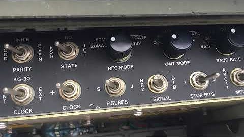 Configuration teletype UGC74 I need know if it’s correctly configurated with modem to can receive