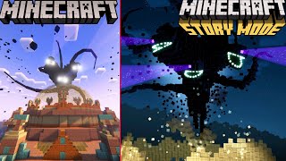 The Wither Storm Chase - Minecraft VS Minecraft Story Mode