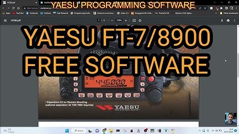 YAESU FT-7900/7800/8900 & MORE Free Programming Software