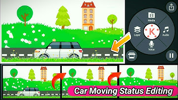 3D Car Moving Status Editing | Kinemaster Car Video Editing | Status Making Video