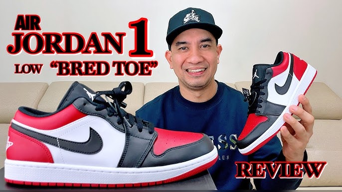 BEST JORDAN 1 LOW? Air Jordan 1 Low Bred Toe REVIEW! - YouTube