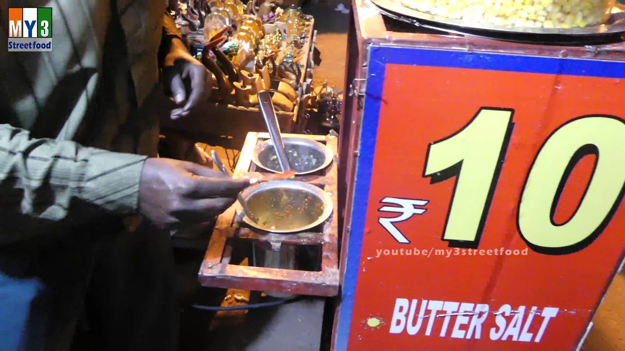 RS 10 BUTTER SALTED MASALA CORN | HEALTHY STREET FOODS IN INDIA street food