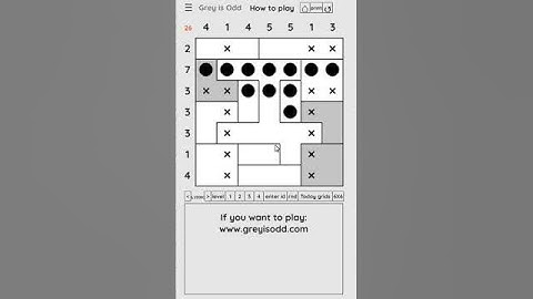 Grey is Odd - Today grids. Solution level 2 7X7 dated 03-08-2024