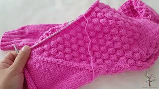 Bonbon Şekeri Bebek Hırka Yapılışı 3. Bölüm