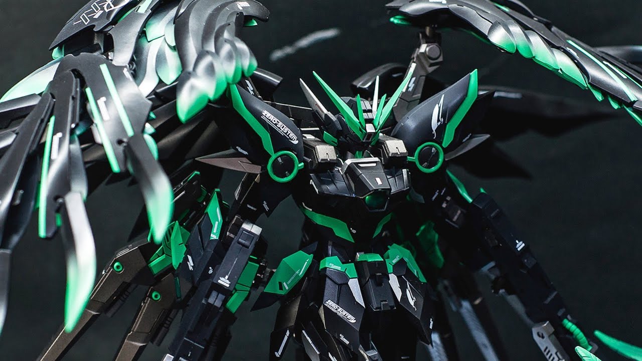 Super Nova MG 1/100 Wing Zero Custom Gundam Prelude Black Emerald Ver. - Custom Build(ウイングガンダムゼロ)
