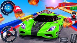 Mega Ramp Police Car Stunts Racing - Muscle Car Impossible Simulator 3D - Android GamePlay screenshot 1