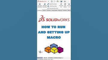 How to Run and Setting up MACRO in SolidWorks #solidworks #macro #automation