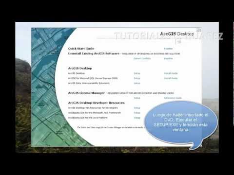VIDEOTUTORIAL Instalación ArcGIS