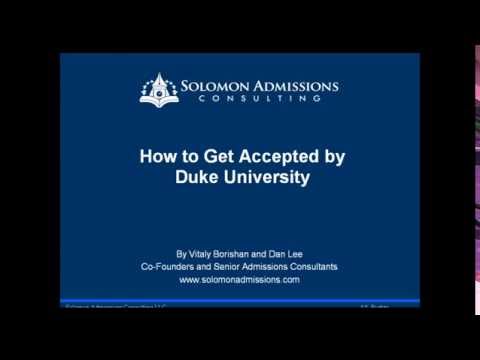 How To Gain Admission Into Duke University