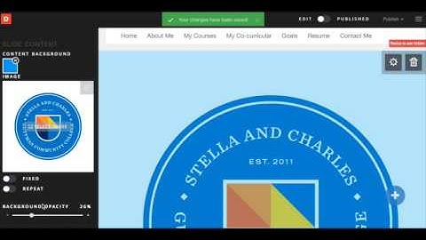 New ePortfolio Feature: Changing Background and Slide Image