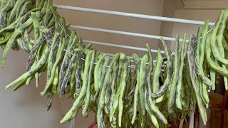 Չորացրած Կանաչ Լոբի ձմռան համար how to dry green beans  for the winter #ԿանաչԼոբի #green_beans