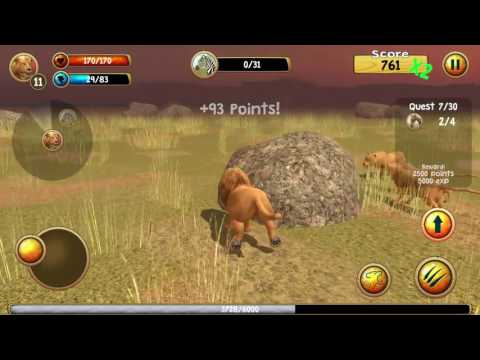 Wild Lion Simulator 3D Android IOS Gameplay HD grapics UI Copy