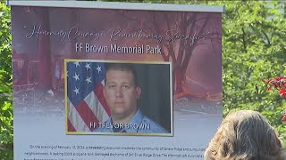 Community park dedicated in honor of fallen Sterling firefighter Trevor Brown | NBC4 Washington