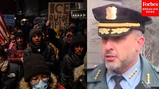 Minneapolis Police Chief Says Anti-Ice Protests Have Been Largely Peaceful After Arresting 29