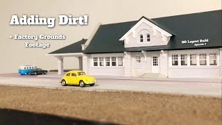 Large HO Train Layout Build - Ep 7 - Adding Dirt and Sugar Factory Footage