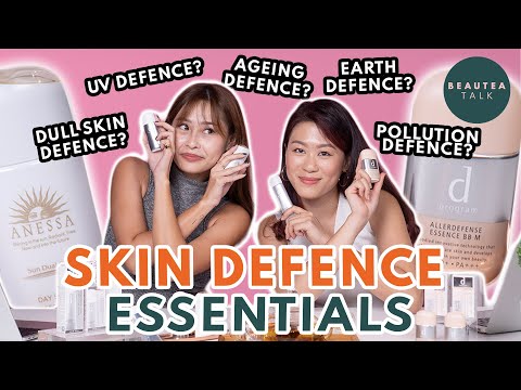 5 skin defence essentials - protect against UV rays, ageing, pollution, blue light & more!