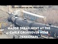 Derailment at the Cable Crossover near Tehachapi. 1/13/22