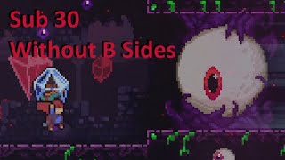 Celeste any% speedrun - sub30 with NO B SIDES!! (29:44.626)