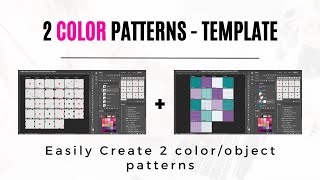 2 Color Patterns Using Photoshop templates