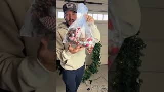 60In Christmas Wreath With 220 Led Lights