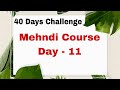 Mehndi class11 gulf mehndi technique for beginners  learn thick mehndi design  nandinismehndi