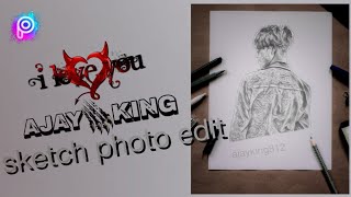 how to 2022 pencil sketch photo editor app Ajay pencil sketch photo editing picsart effect screenshot 3