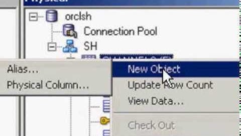 physical layer in obiee 11g part2of3-creating  ALIASES