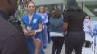 Pandemic Nurses Receive Blessing Of The Hands