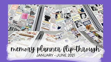 MEMORY PLANNER FLIP-THROUGH | january - june 2021 | tattooed teacher plans