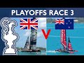 35th America's Cup LV Semi-Final 1 GBR vs. NZL Race 3 | AMERICA'S CUP