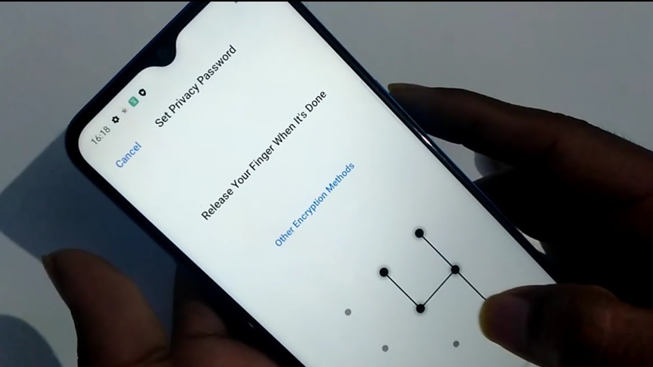 Set Pattern Lock Password In Realme C3 Realme Pattern Lock Kaise Lagaye