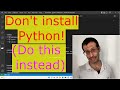 Develop python in docker  build a python dev environment without installing python