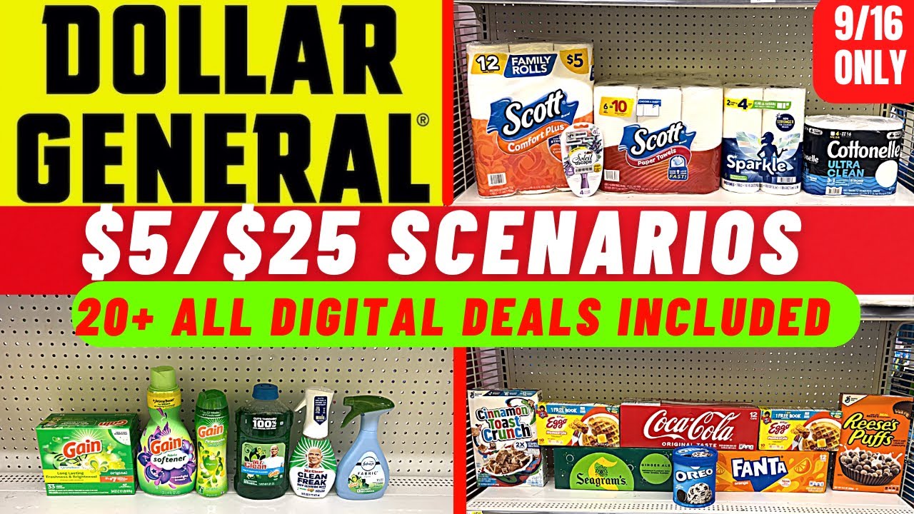 Dollar General $5 off $25 10/22 Couponing This Week! 9 Items FREE