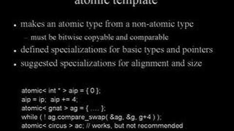 Advanced Topics in Programming Languages Series: C++ Threads