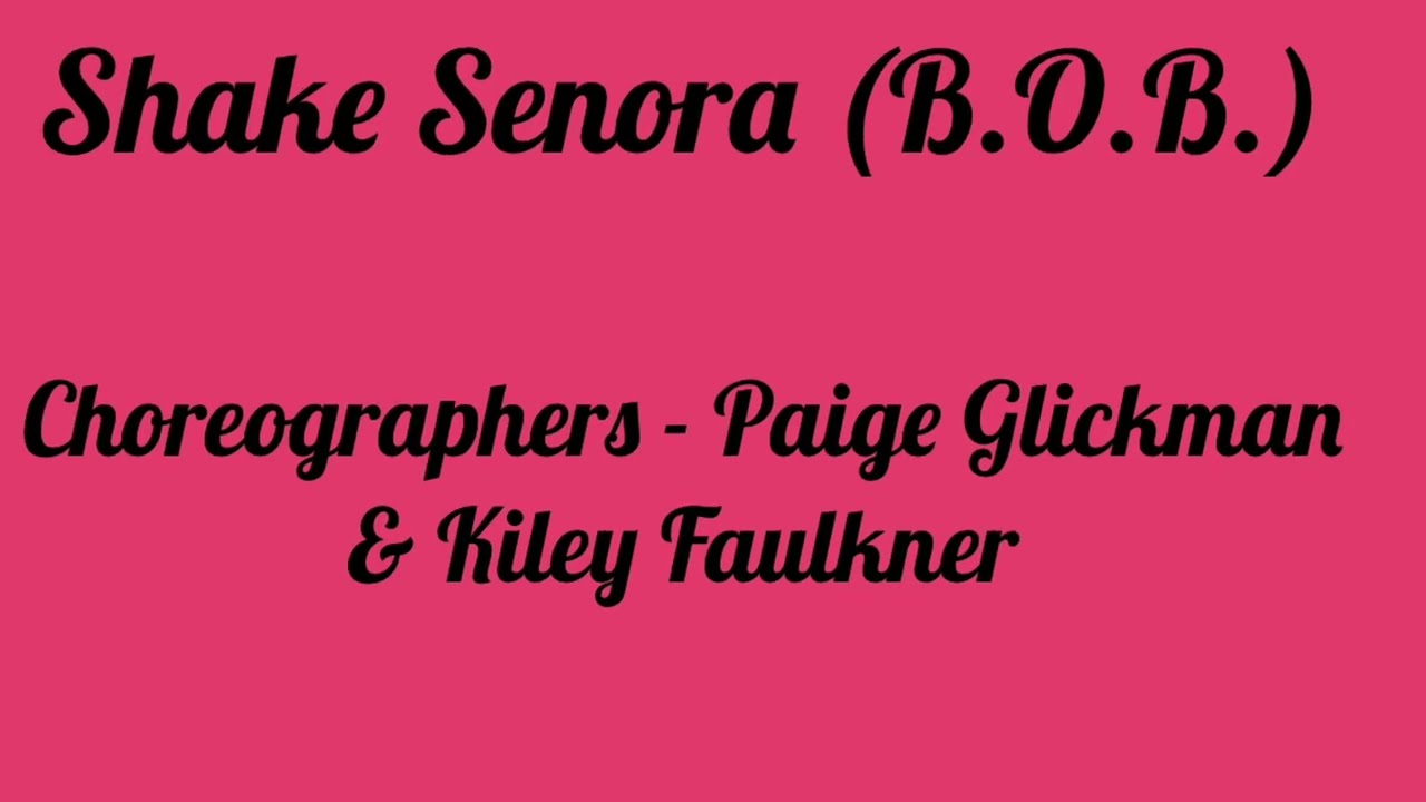 Tutorial - Shake Senora (B.O.B.)