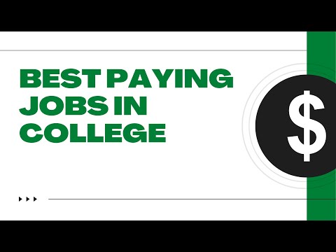 Best Jobs To Have In College