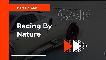 Racing By Nature | Building a Car Website from Scratch | HTML, CSS & Modern Styling