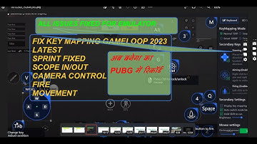 How to set controls in pubg mobile emulator | key mapping for Gameloop 2023 SETTINGS PUBG