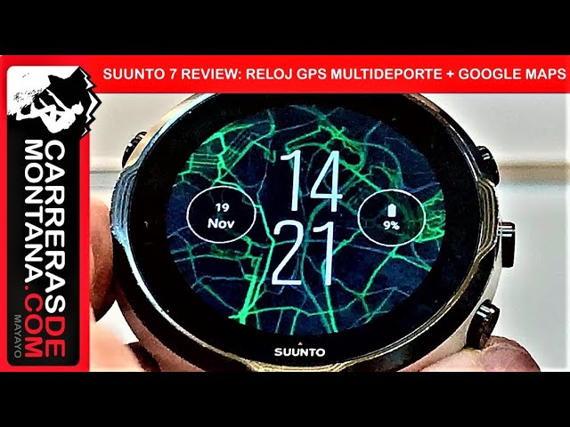 SUUNTO 7: Reloj gps mulitdeporte con servicio Google Maps y más funciones  de smartwatch. 